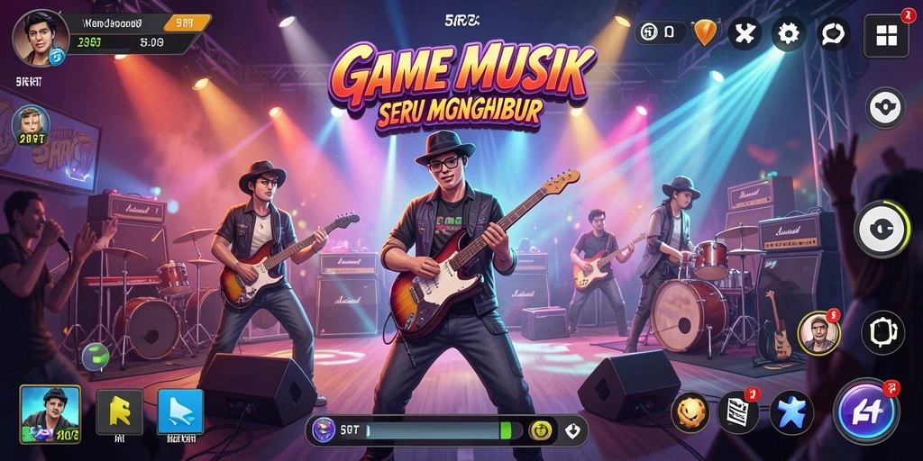 Tampilan antarmuka permainan 5RT yang menarik dan interaktif.