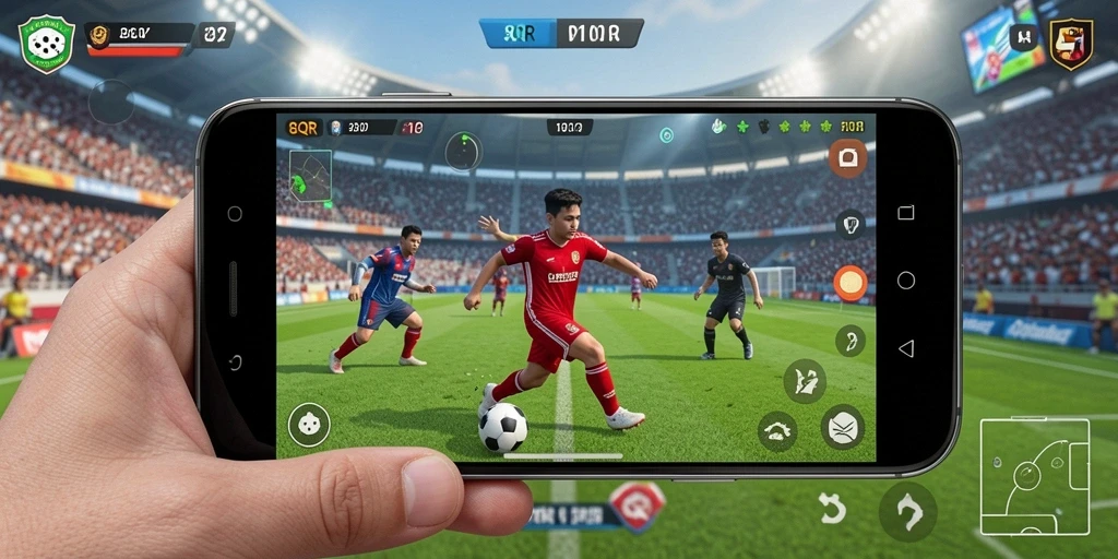 Screenshot 8QR menampilkan aksi olahraga yang mendebarkan dan gameplay yang menarik.