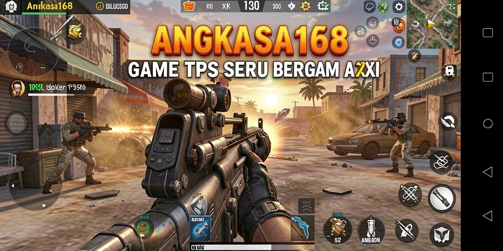 Screenshot gameplay ANGKASA168 yang menampilkan pertempuran intens di TPS.