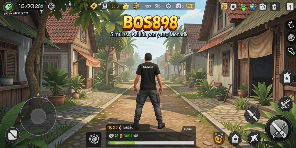 Tampilan screenshot utama BOS898 menampilkan keseruan gameplay Simulation.