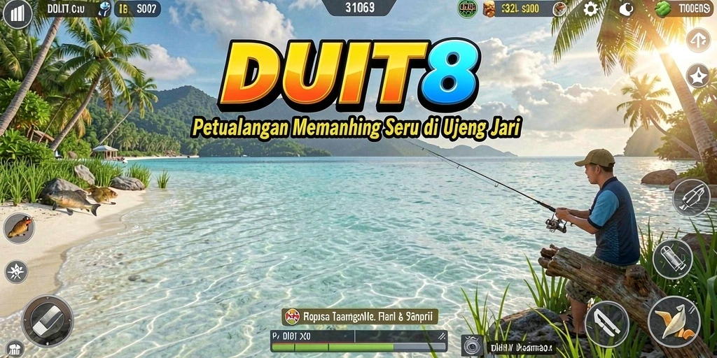 Tangkapan ikan yang memukau dalam gameplay DUIT8.