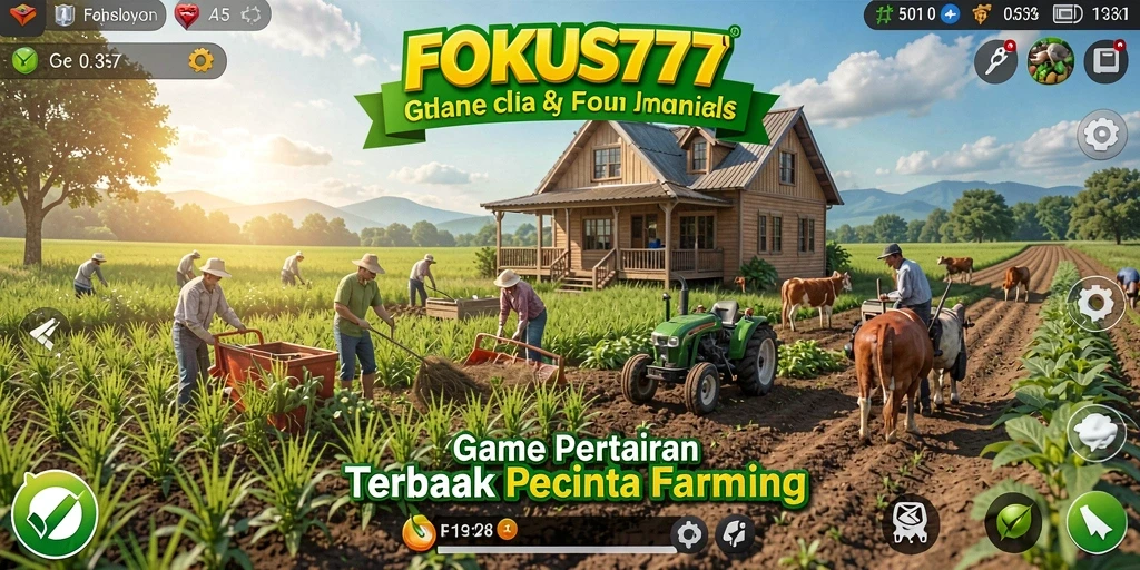 Gameplay seru di FOKUS777 dengan suasana pertanian yang menawan.