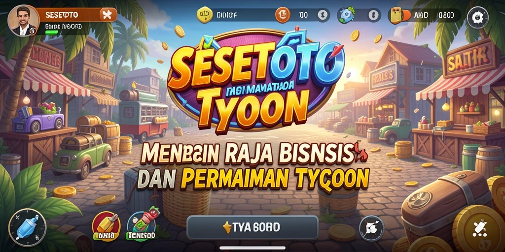 Screenshot SESETOTO menunjukkan gameplay Tycoon yang menarik dan penuh strategi.