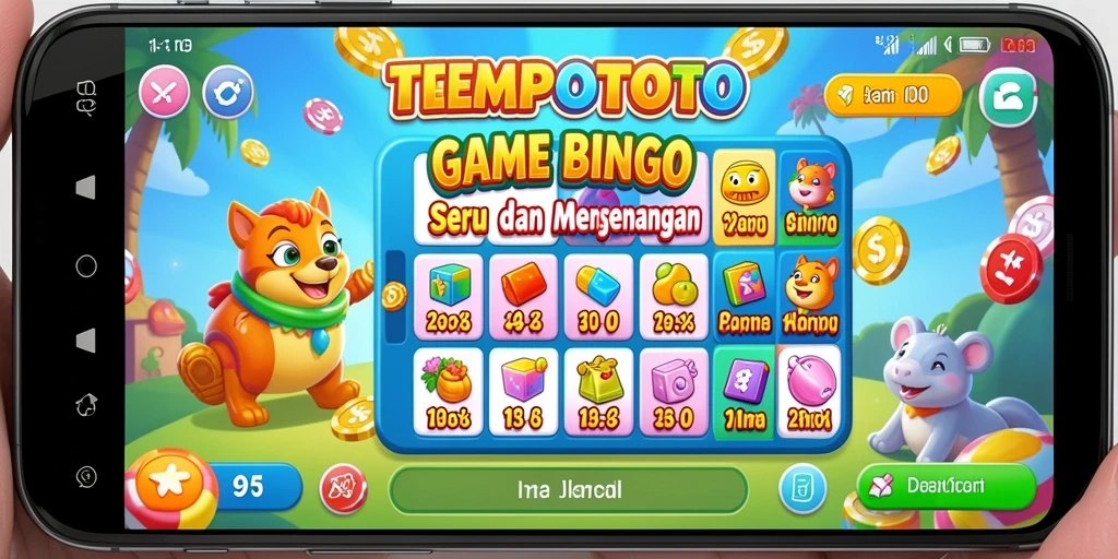 Screenshot gameplay TEMPOTOTO dengan suasana Bingo yang seru.