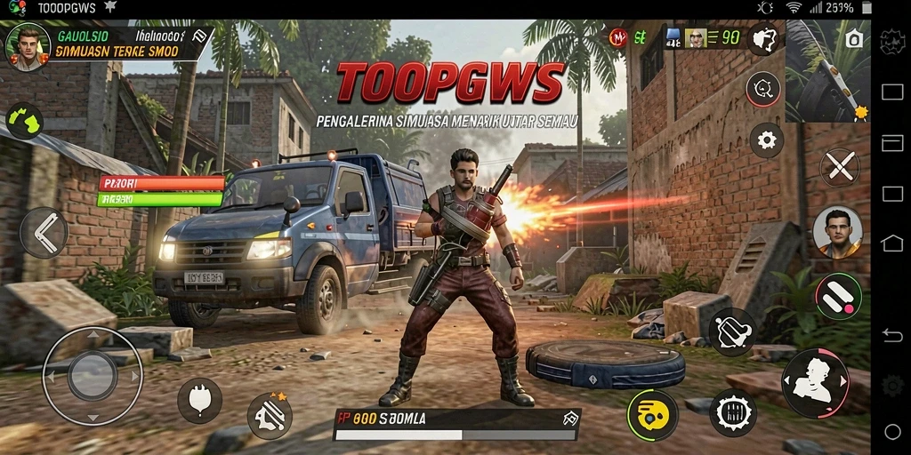Tangkapan layar TOOPGWS menampilkan gameplay simulasi yang interaktif dan menarik.