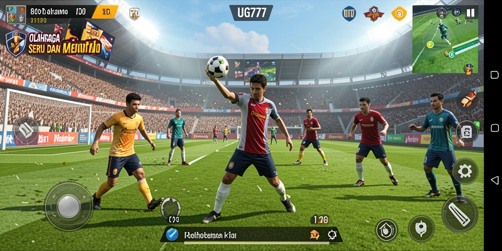 Tampilan seru gameplay UG777 dengan variasi olahraga.