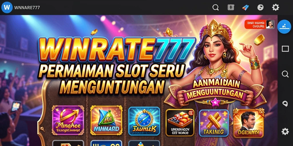 Tampilan gameplay menarik dari WINRATE777 dengan efek visual yang menakjubkan.